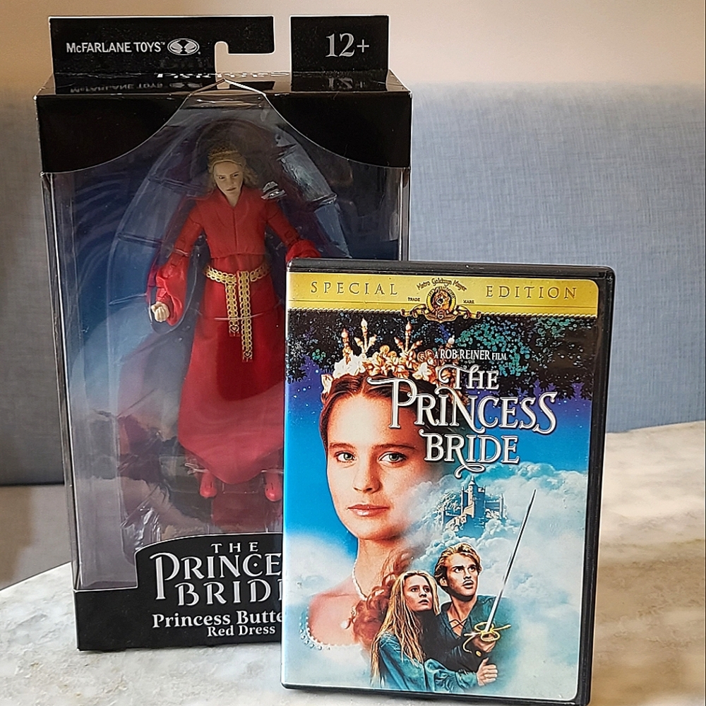 Princess Bride Buttercup Figurine NIB + DVD EUC